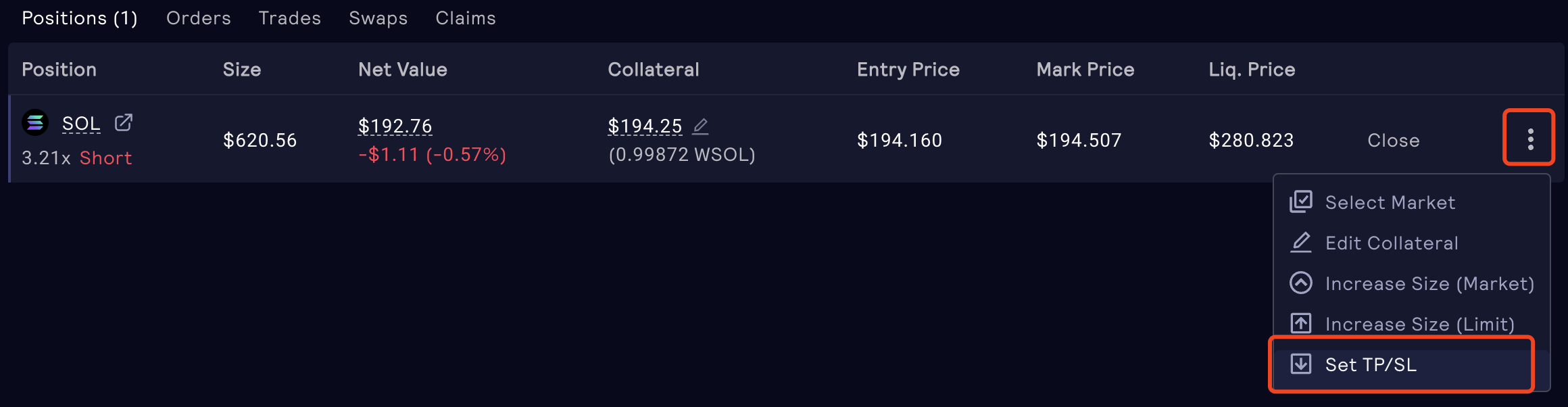 Create Take-Profit and Stop-Loss Orders