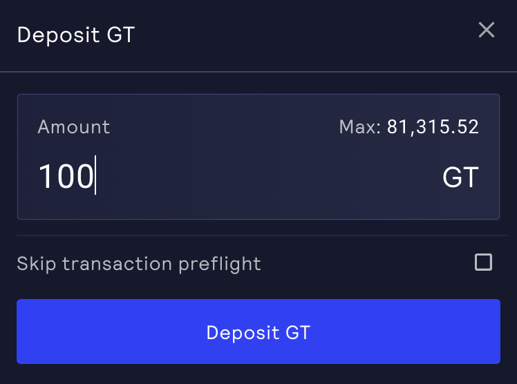 Deposit GT